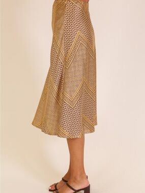 TIMING | Silky Midi Skirt